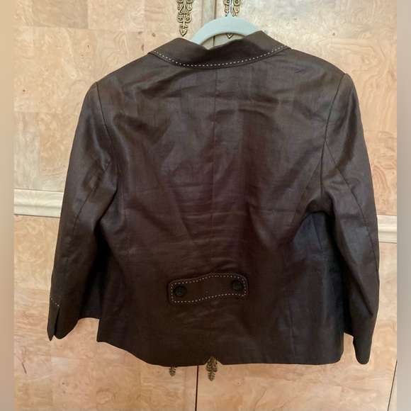 Vintage Villager Brown Blazer size 14 - Picture 3 of 8